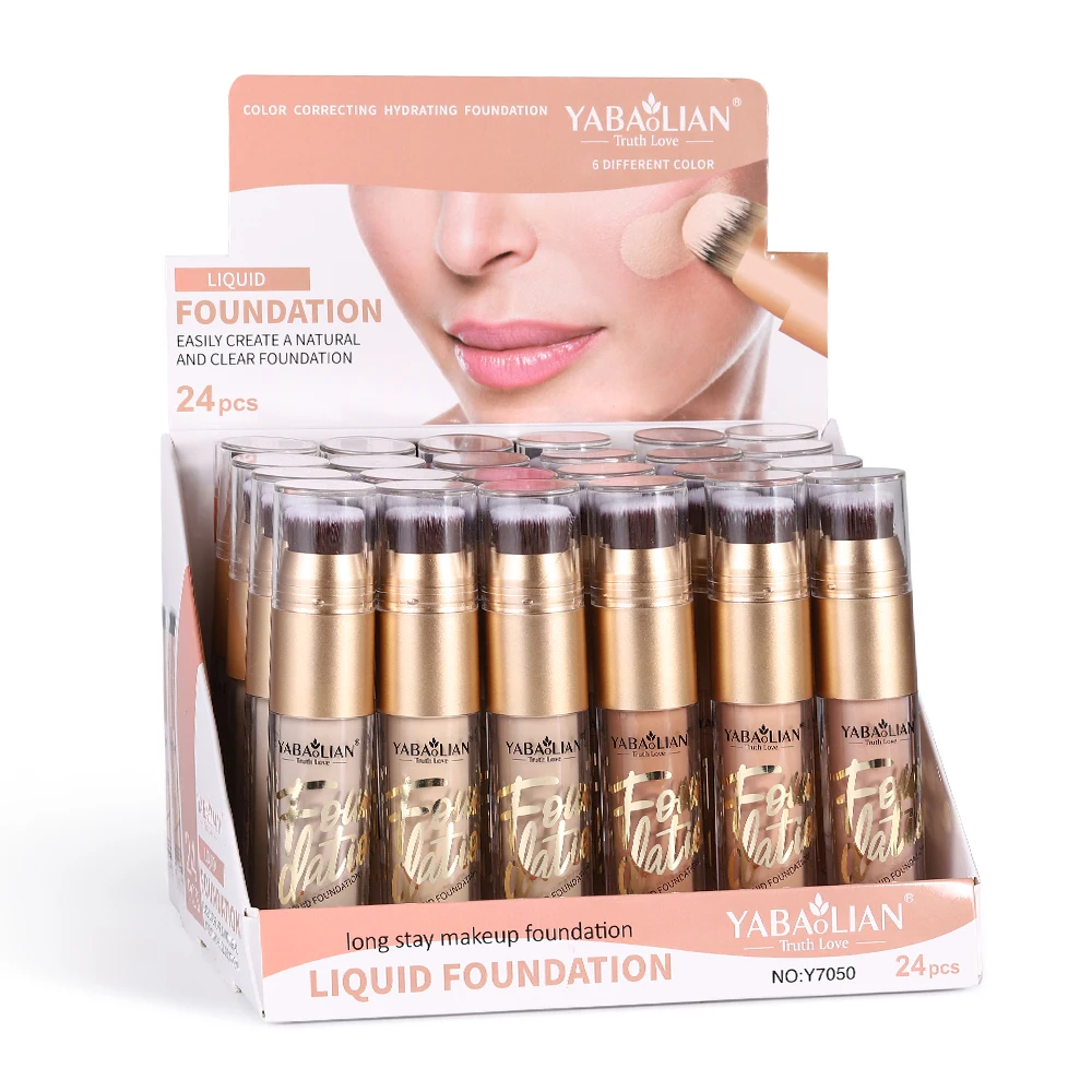 Newest  waterproof makeup foundation with brush private label face cosmetics Concealer liquid luxury silky super stay concealer