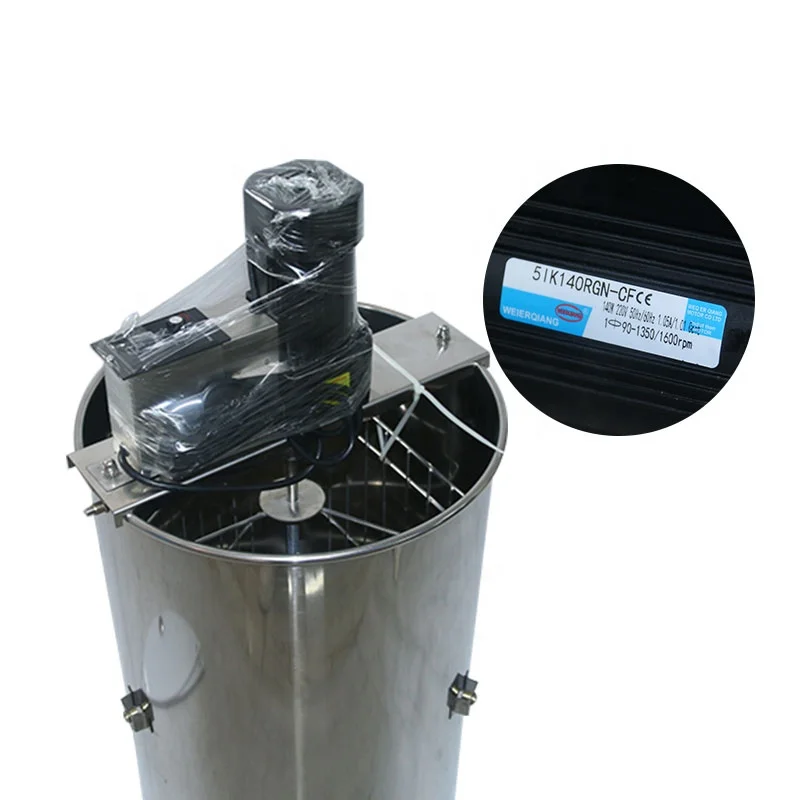 
Honeycomb Drum Spinner Beekeeping Equipment with Strainer, 3 Frame, Electric Honey Extractor 