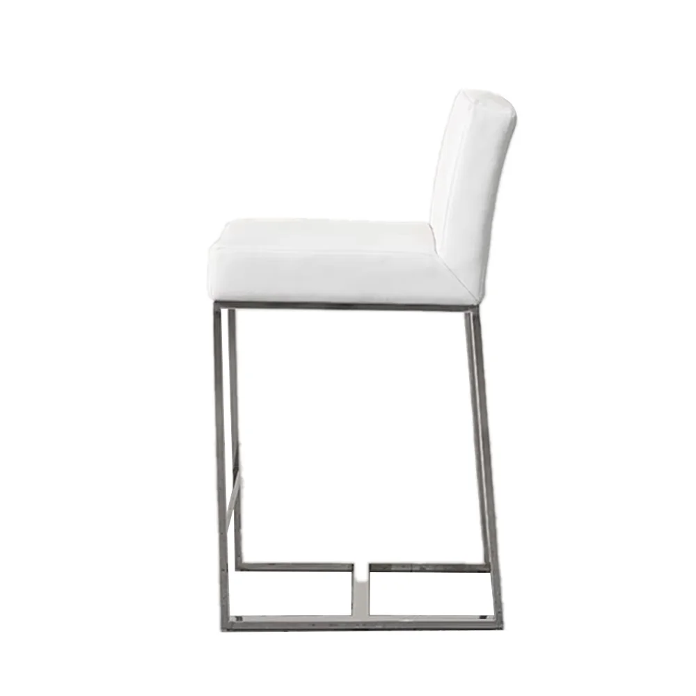 Nordic-Style Metal Dining Chair Bar Stool With Cushions Seat Perfect for Home Kitchens
