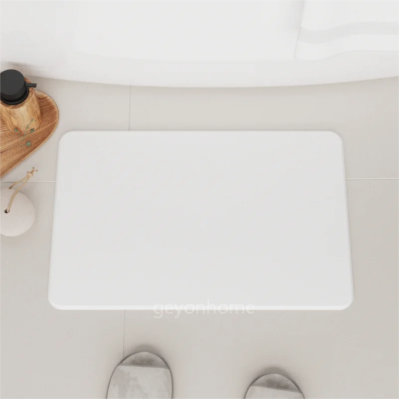Natural bathroom mat Diatomaceous Earth Bath Stone Mat Quick Drying Non-Slip mat