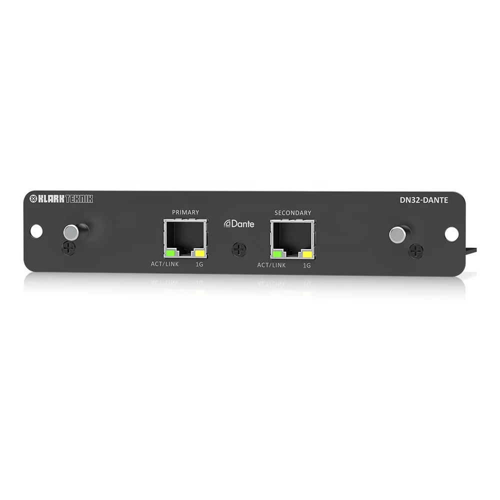 Klark Teknik DN32 Dante Card Up to 32 Channels Audinate Dante Card For Midas M32 Live Or Behringer X32 Digital Mixer