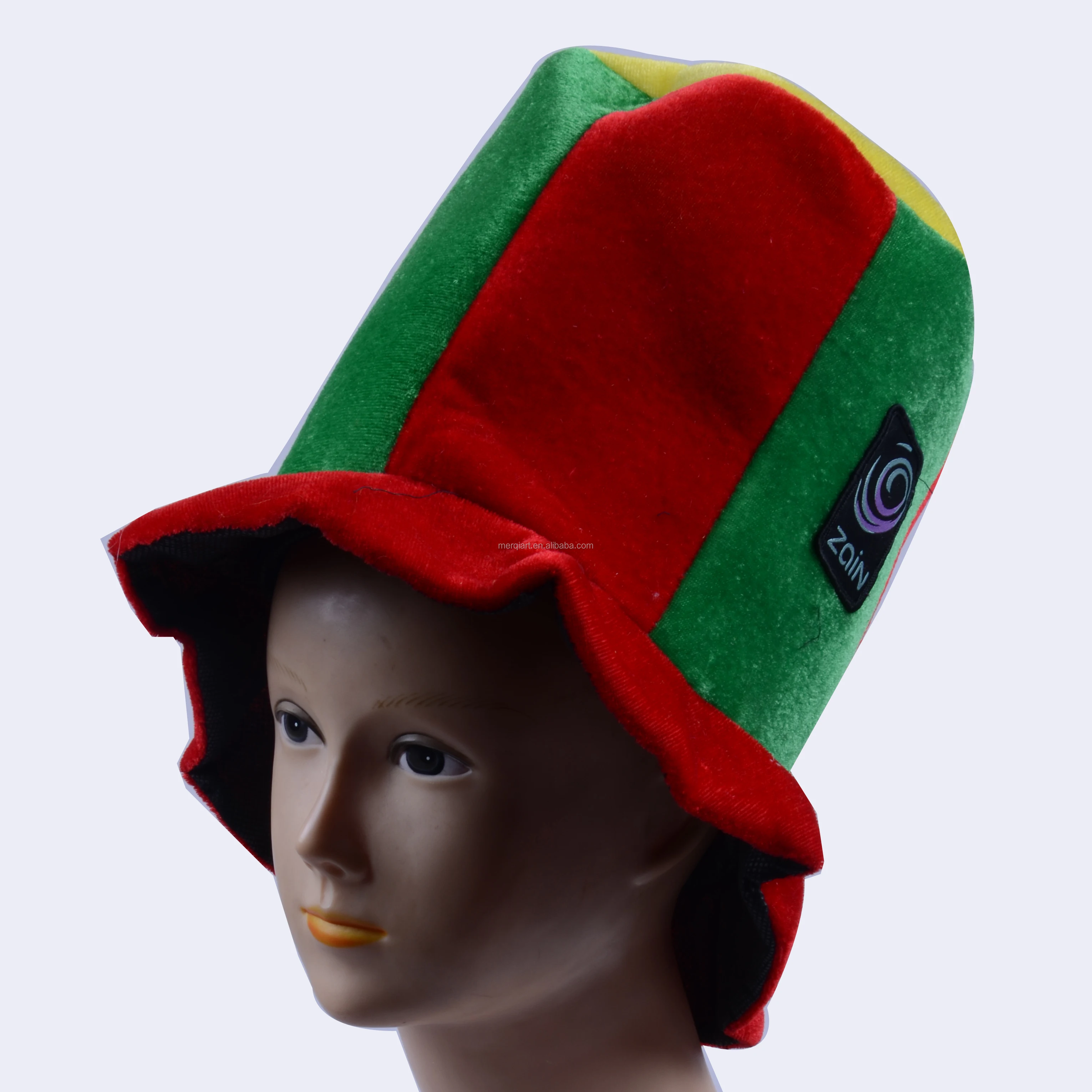 carnival hat Customized football sport fans hat with ox horn for football game