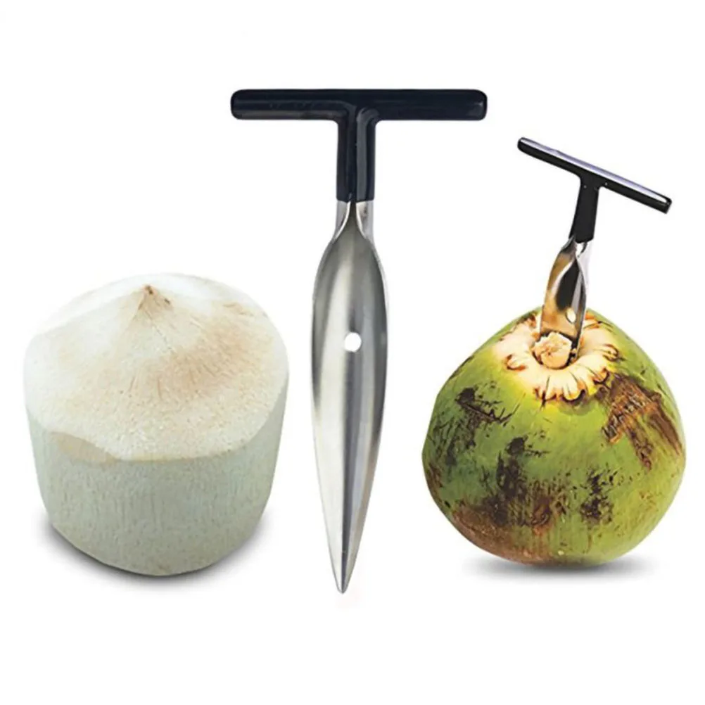 Hot Sale Fresh Green Coconut Water Manual Open Tools Stainless Steel Coconut Opener