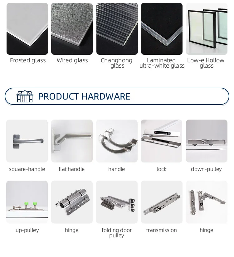 Aluminum screen black double-hung awning window double tempered glass hollow design top hung window