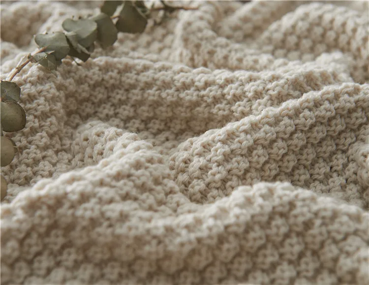 2021 Top Seller Home Custom Baby Adult Soft Cable Kit Super Soft Weighted Throw Blanket