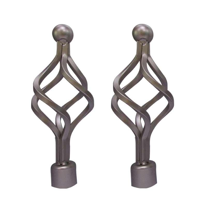 Different Designed Metal Iron Curtain Rods With Finials/brackets/rings