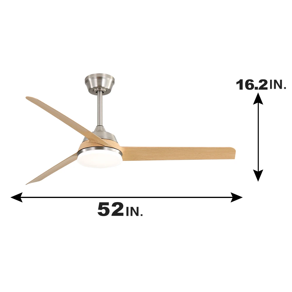 KBS Modern Smart Ceiling Fan 2024 Large Industrial Ceiling Fan For Warehouse Ventilation Ceiling Fan light