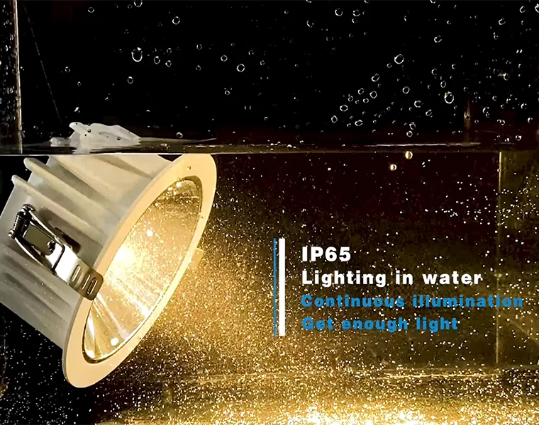 10w  IP65 Waterproof  led down light spotlight cob ceiling spot lights  recessed cutsize  95mm