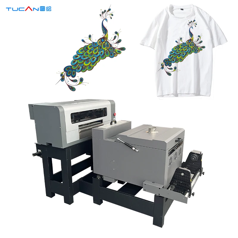 40cm A2 high speed dtf printer XP600 I1600 3200 A1 print head pet film  dtf T shirt printer canvas bag printing machine