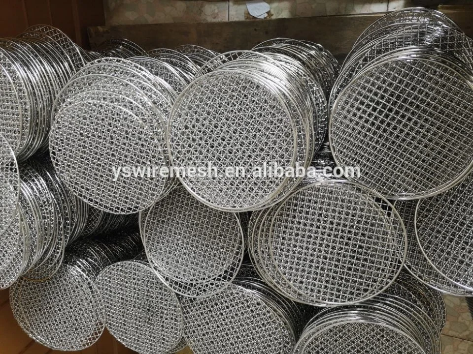 Food grade stainless steel round BBQ mesh grill
