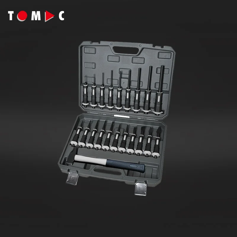 Профессиональный молоток и перфоратор TOMAC из 21 части для обслуживания оборудования с прочным ящиком инструментов