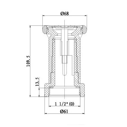 Factory sell 11/2' Lexan nozzle finished chrome & red use firefighting equipment plastic hose nozzle
