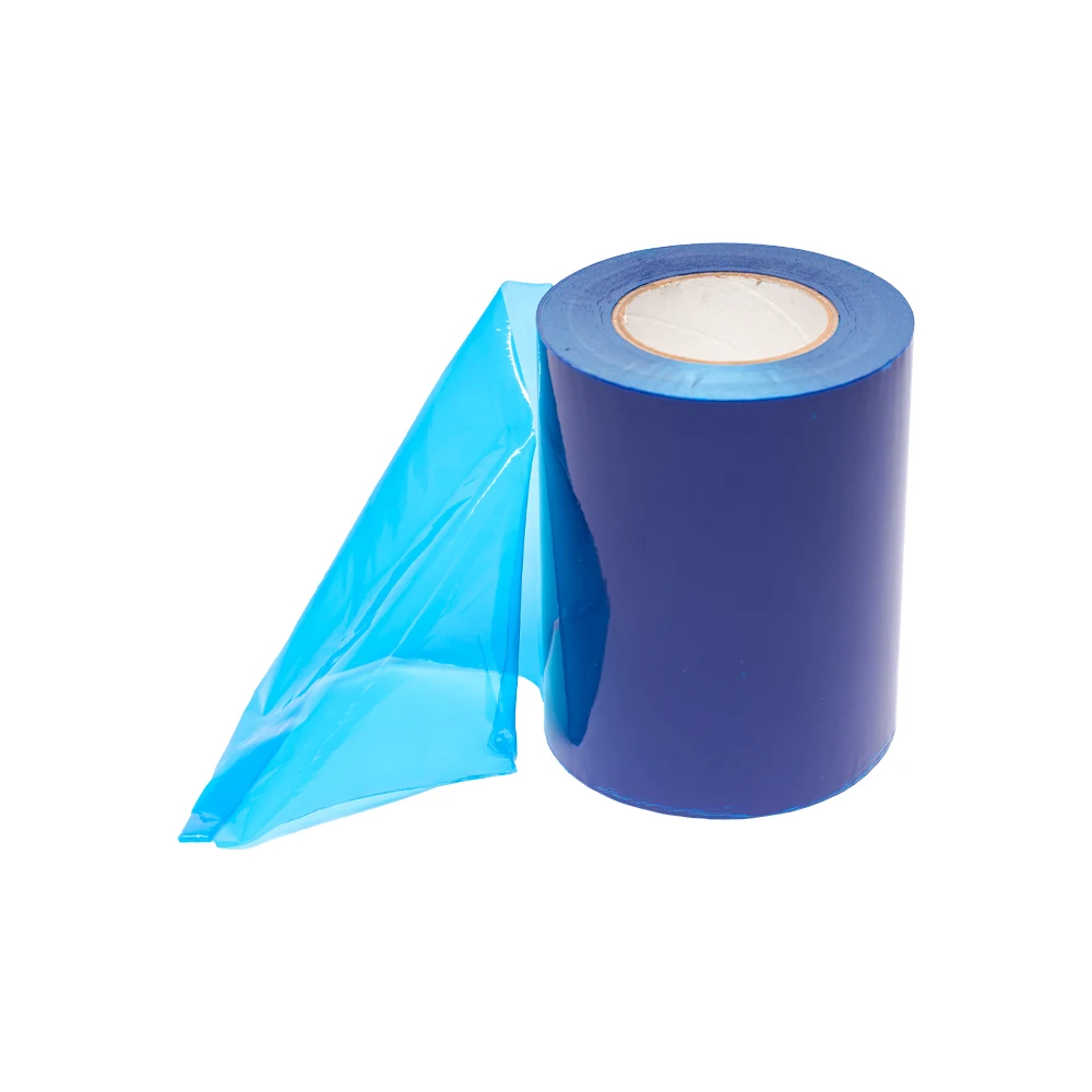 blue color UV resistant PE glass protective film for temporary protection