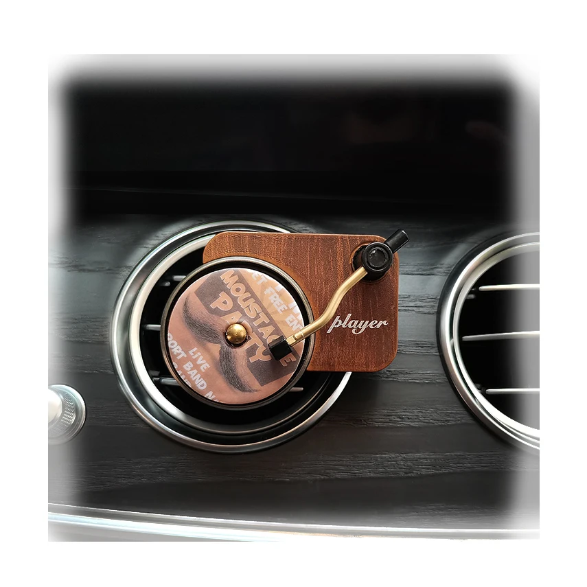 Роскошный автомобильный освежитель воздуха, бумажный подарок, портативный автомобильный диффузор, персонализированный ароматизированный освежитель воздуха с зажимом для вентиляции, автомобильный освежитель воздуха, записывающий проигрыватель