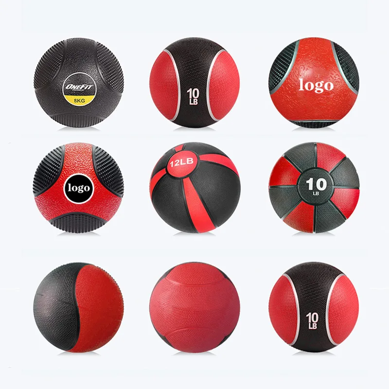 Rubber soft medicine wall ball weights fitness training medicine ball
