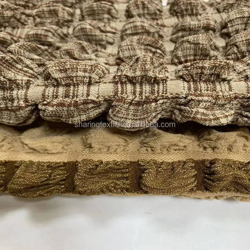 Пузырьковая ткань жаккардовая Большая объемная квадратная пузырьковая для попкорна клетчатая эластичная сетка вогнутая выпуклая