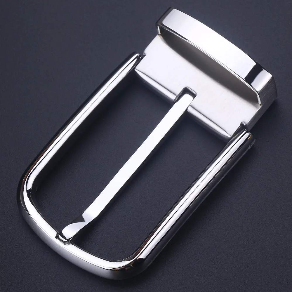 High Quality Pvd Plating 35mm/39mm Wide Stainless Steel Pin Buckle Luxury Pin Belt Buckles For Men