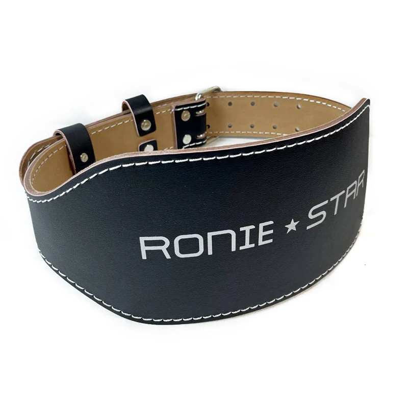 High Quality Gym Belt Custom Logo Back Support Fitness Bodybuilding Leather Weight Lifting Belt Hot cowhide leather belt