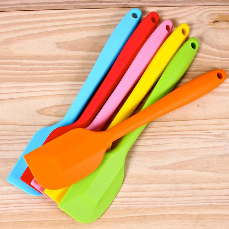 8 Inch Heat Resistant Colorful Baking Pastry Cake Tools Non Stick Butter Silicone Spatula