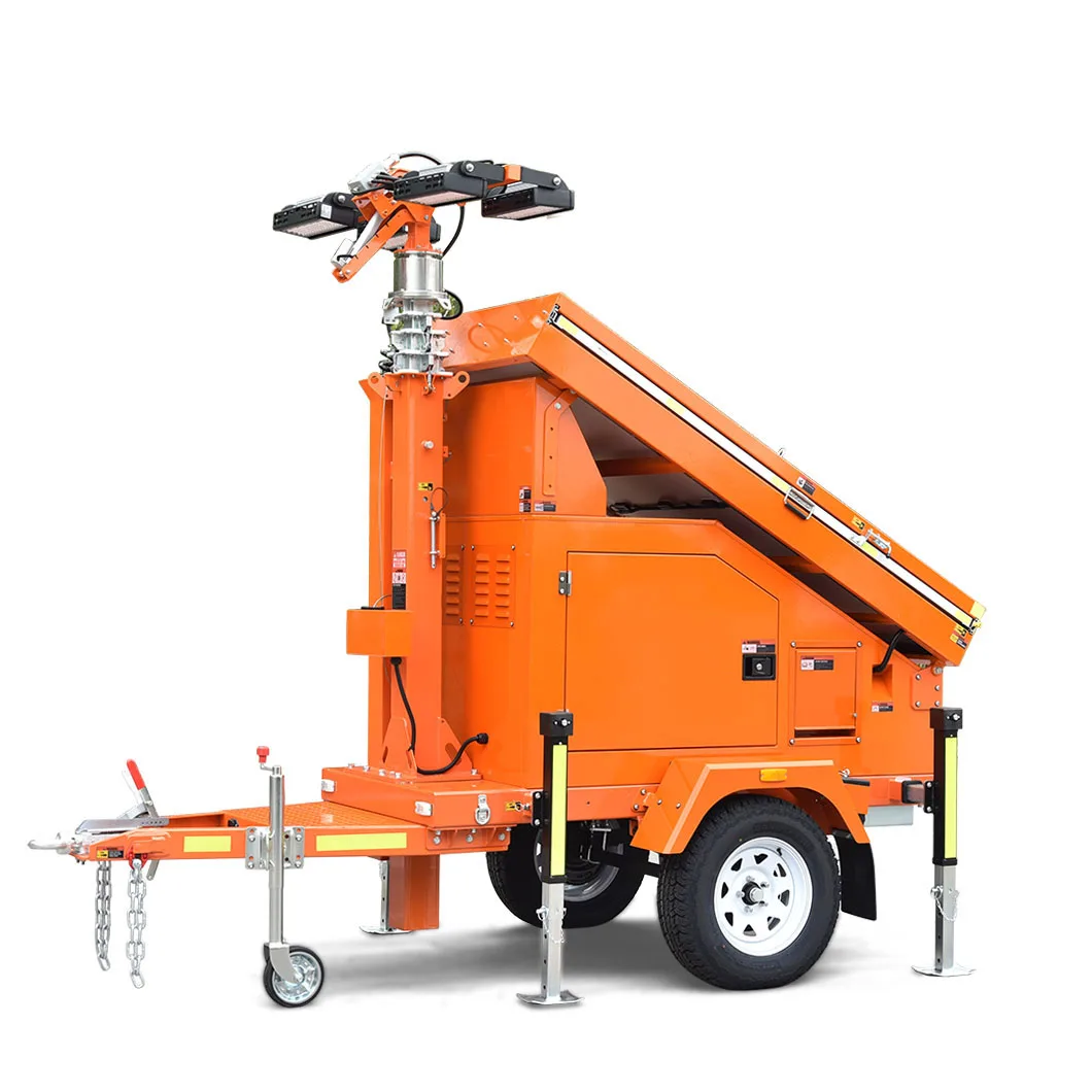 Solar Powered Trailers with CCTV Camera or LED Light