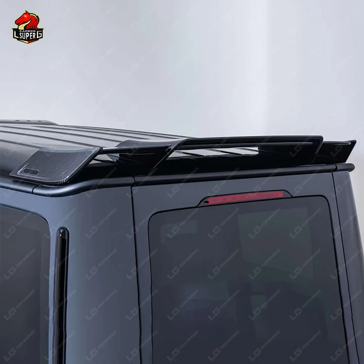 Factory price B style carbon fiber roof spoiler for Mercedes Benz G class W463 W464 High quality carbon fiber
