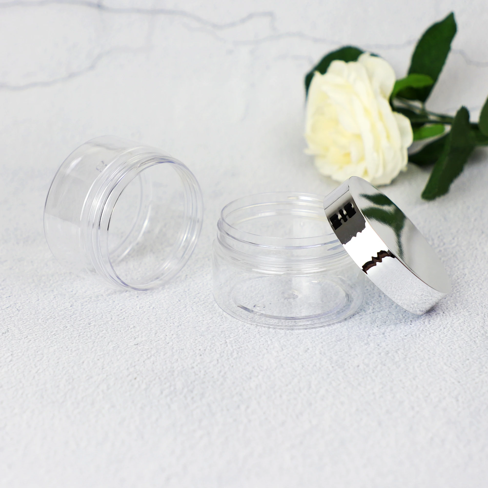 Idealpak Wholesale Screw Lids 4 oz 8oz PET Container Plastic Jars for Body Scrub