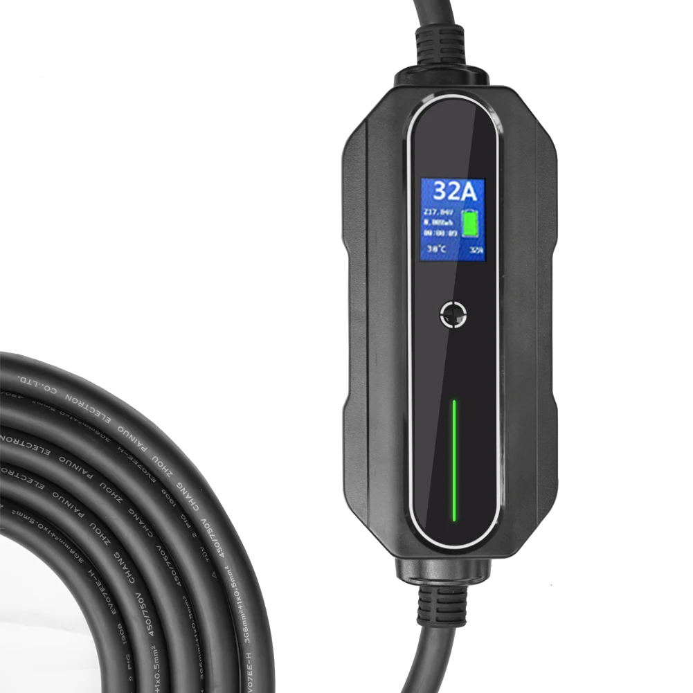 Portable electric car battery charger portable 220v ev charger 7kw portable ev battery charger with CE/RoHS