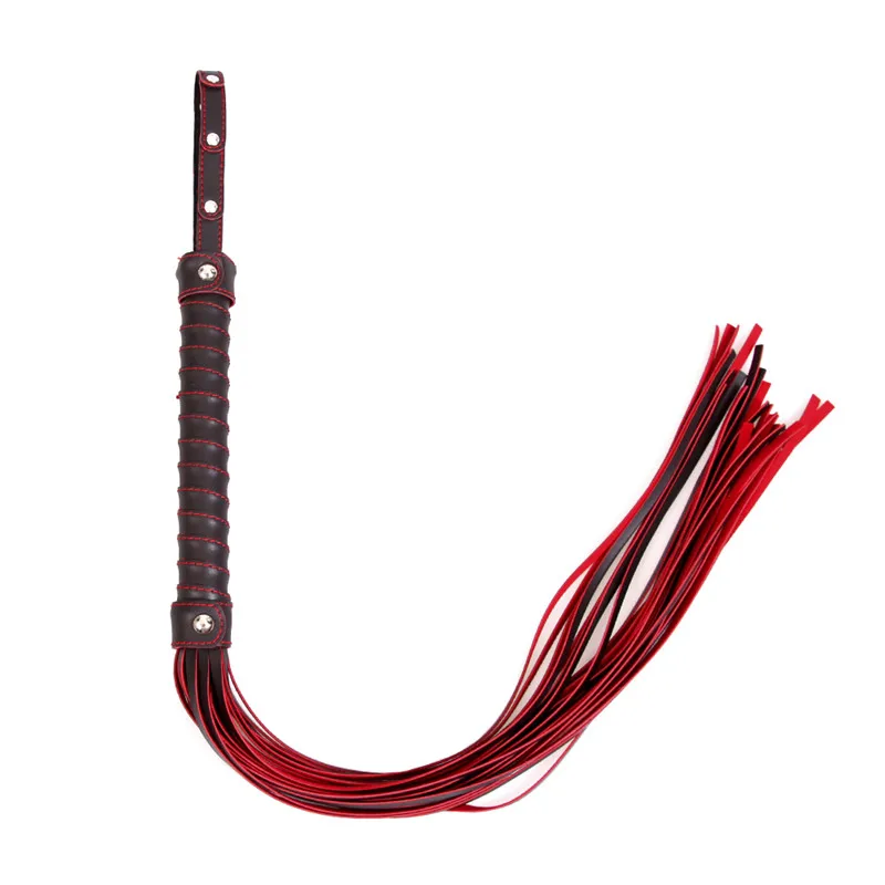 Leather Tassel Cosplay Slave Whip Bondage Fetish Spanking Queen Whip SM Horse Riding Restraints Whip