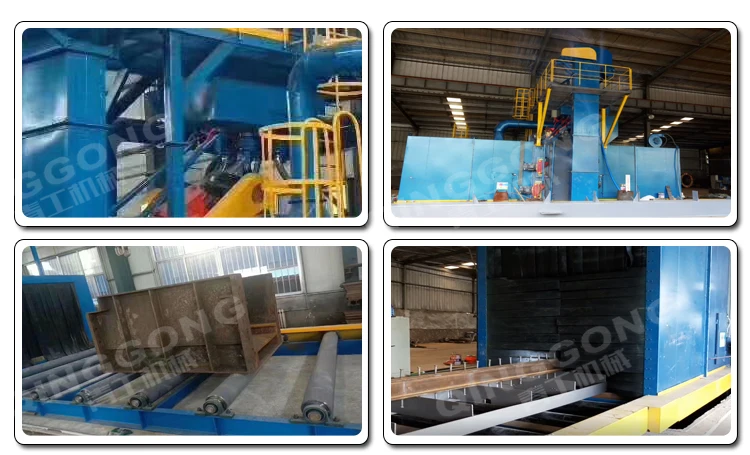automatic steel structural shot blasting machine manufacturers abrasive blasting equipment
