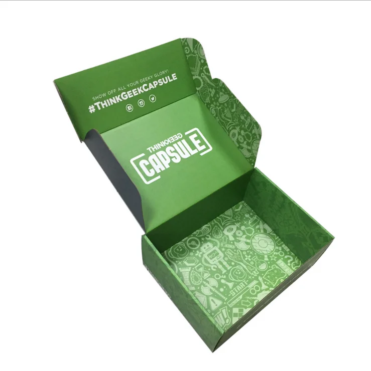 
Full color print on outside and inside corrugated gift box for shipping 