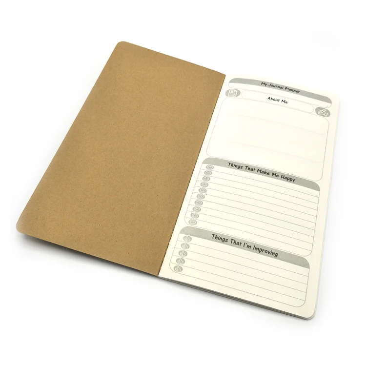 Factory price  bulk A4 A5 custom giveaway gifts stationery school kraft notebook