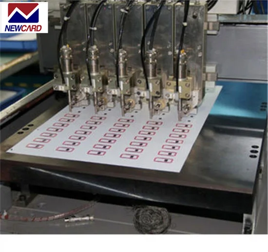 Layout RFID Inlay Material for plastic IC ID Smart Card lamination