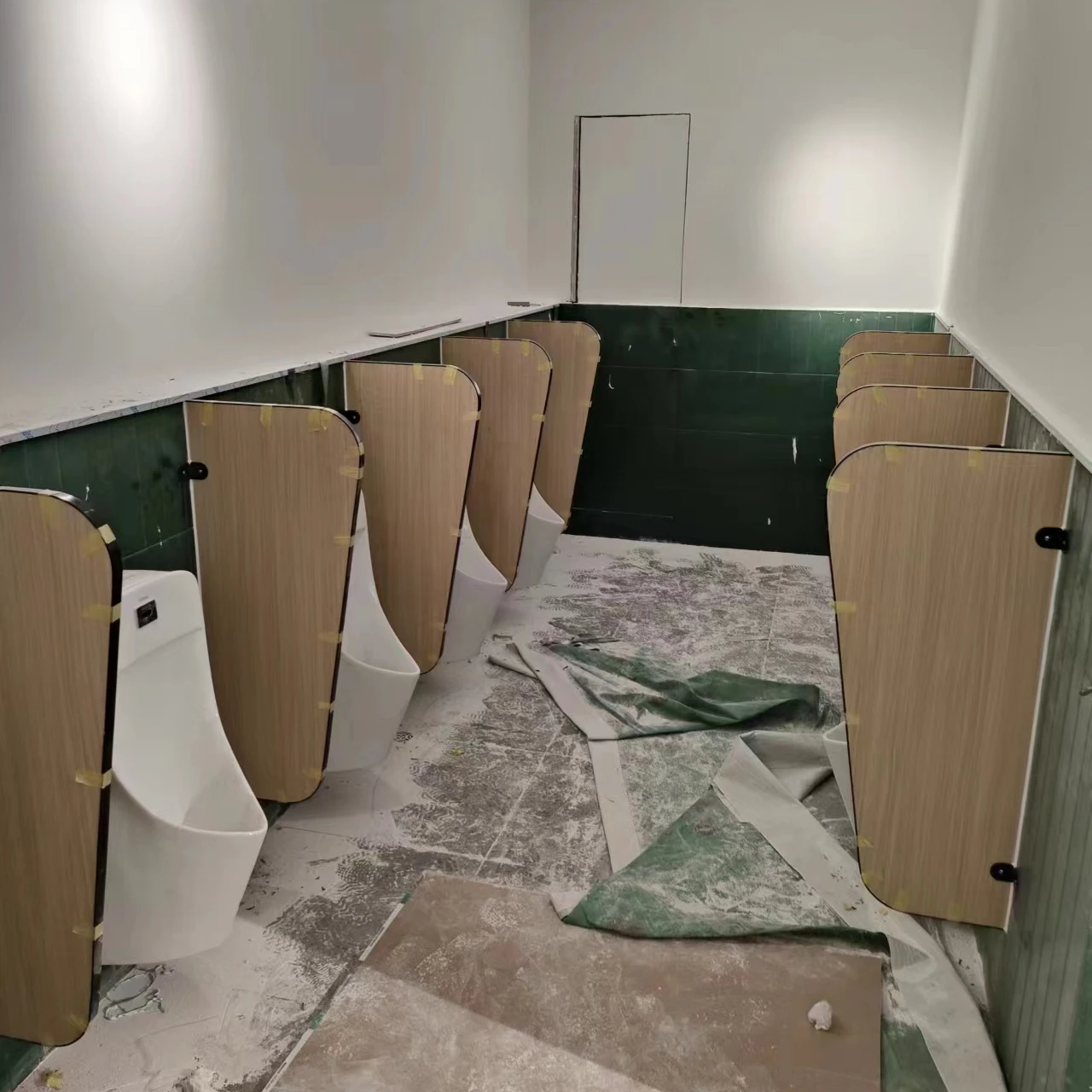 wood grain hpl toilet partition/12mm compact laminate toilet cubicle