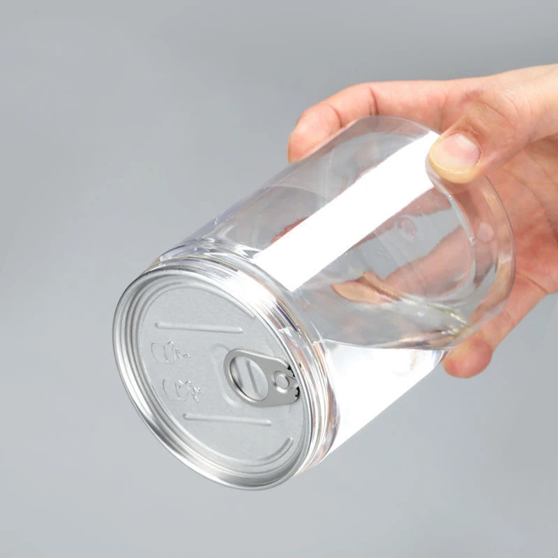 Transparent Plastic Pet Jar for Dry Fruit and Pop Corn 280ml 380ml 460ml 500ml 650ml with Seal Lid for Pickle Food Packing