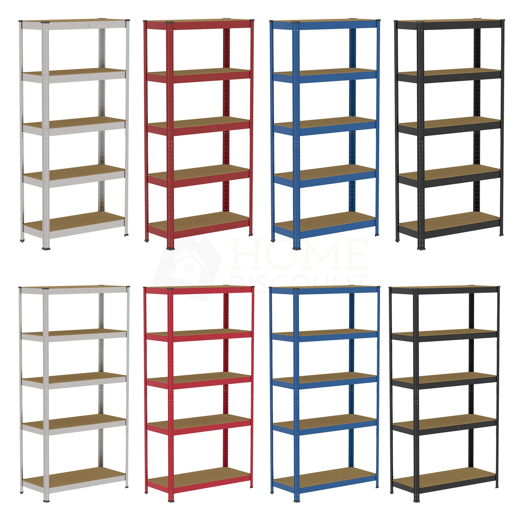 Heavy Duty Metal Boltless Garage & Workshop Steel Rack Shelving System