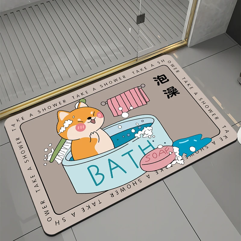 Tianjin Custom Logo Luxury Hotel Carpet And Rug Machine Washable Bathroom Mat Stain Resistant Carpet Shower Rug