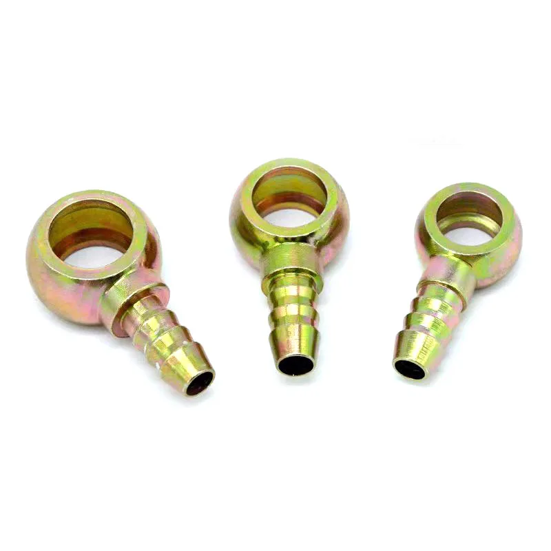 ZM Banjo Fitting Fuel Line Adapter Connector 7.5mm ID Hose Barb 12mm Banjo Fitting Fuel Line Adapter Connector for Car
