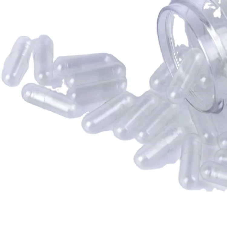 Odm Service Empty Separated Clear Gelatin Capsules 00 Size Empty Capsules For Powder Grianule Liquid