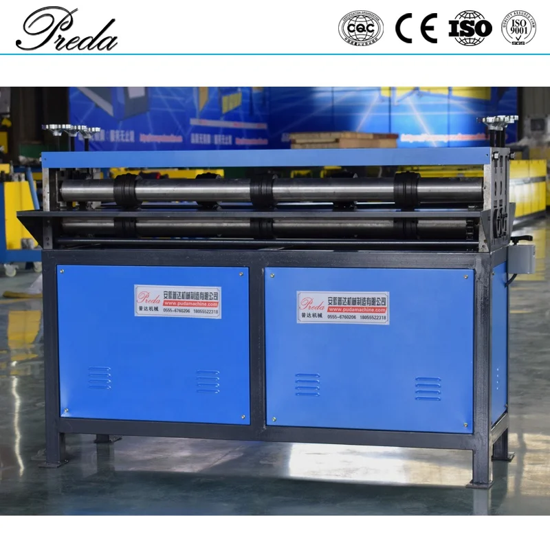 Aluminium Metal Sheet Rectangular air Duct Grooving Machine, Plate Grooving Bead Roller Machine