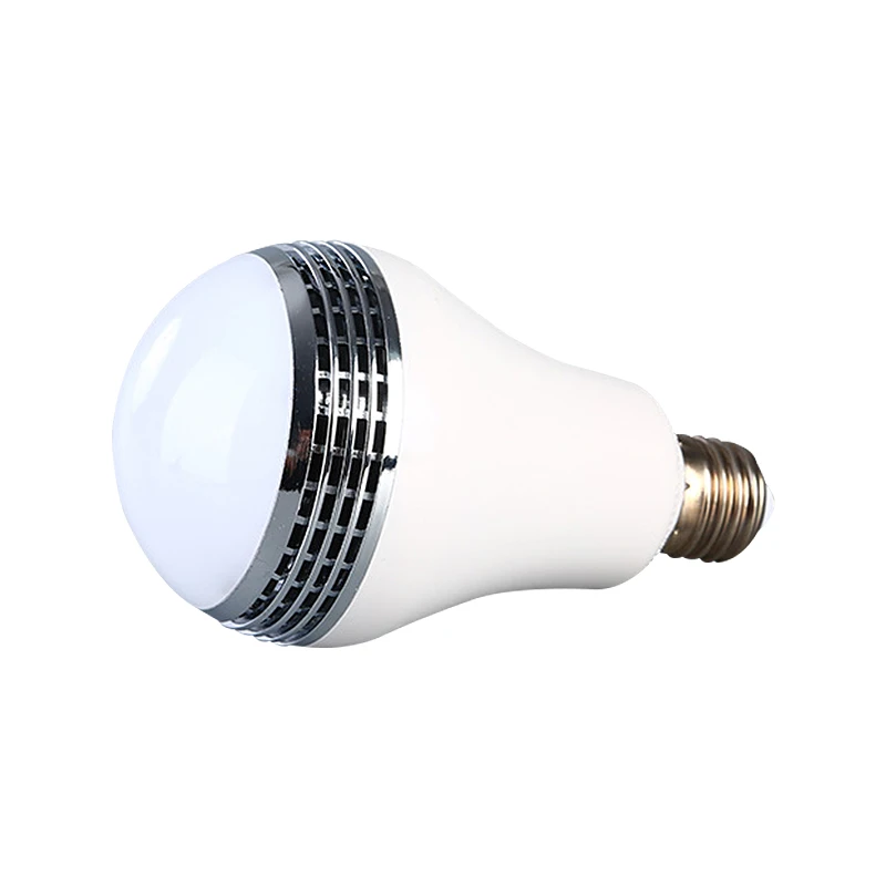 E27 Smart RGB RGBW Wireless bluetuth Speaker Bulb 220V 12W LED Lamp Light Music Player Dimmable Audio 24 Keys Remote Controller