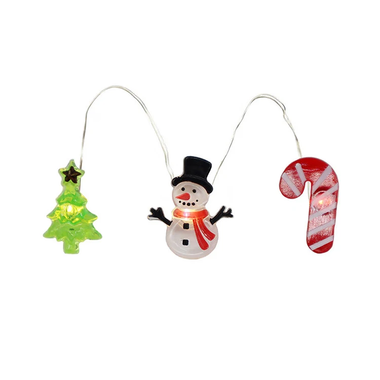 Christmas Light Cute Santa Claus Snowman Ball Fairy Tree Led Christmas String Lights