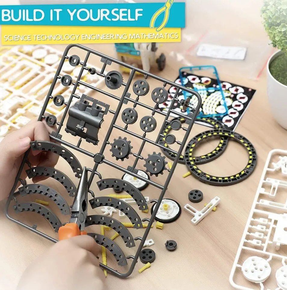 12 in 1 DIY Solar Robot Toy Science Learning Kit Space explorer Rechargeable Power STEM Educational Toys