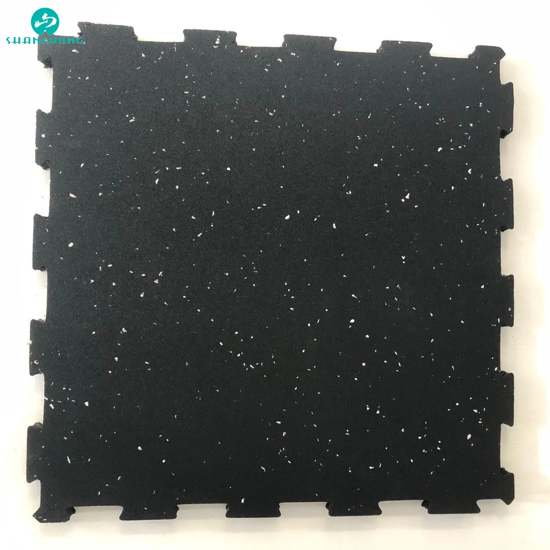 Durable Self-interlocked rubber pavor tiles gym floor carpet recycled Rubber mats