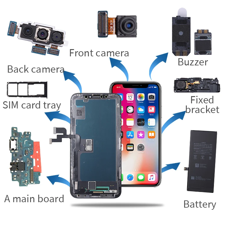 Низкая заводская цена, 100% протестированный новый качественный сенсорный ЖК-дисплей Oled для Iphone X Xs Max