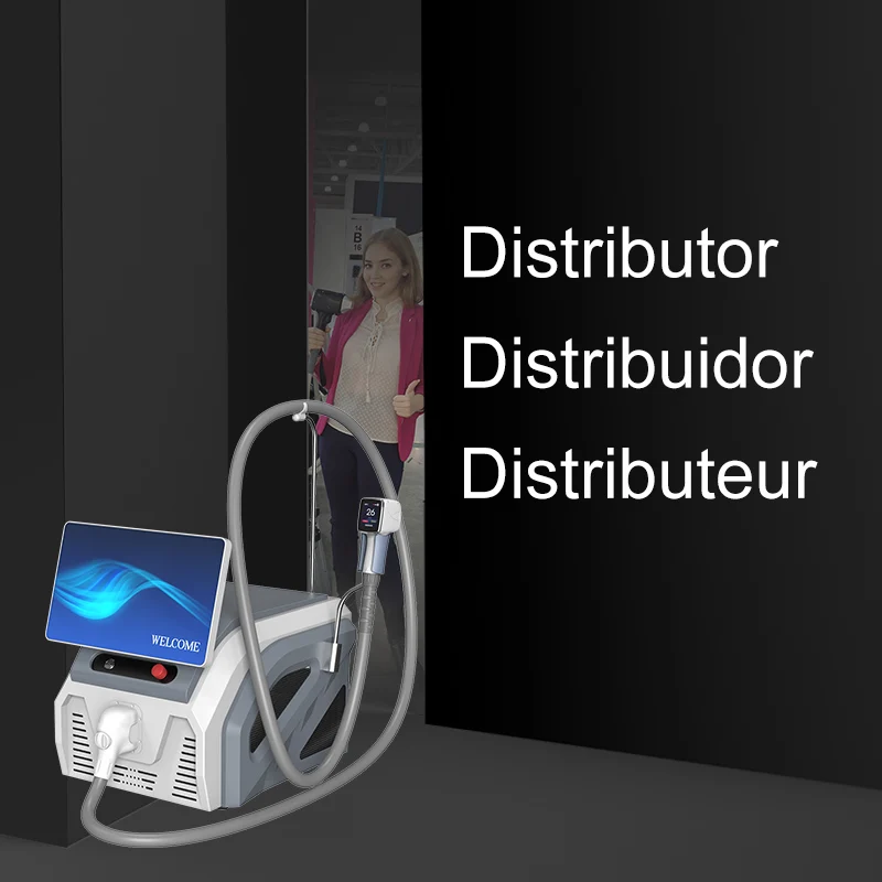 Distributor MEDICAL CE 1200w 4 wavelength 755 808 940 1064 808m Diode Laser Hair Removal machine