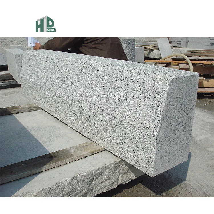 Cheap price G603 Granite Kerb Stone Palisade Light Grey Granite Pineapple Kerbstone Driveway Paving Stones Granite Curbstone