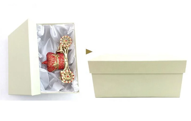 Crystal Rhinestone Gold Crown Car Shaped Fashion Metal Crown carriage Jewelry