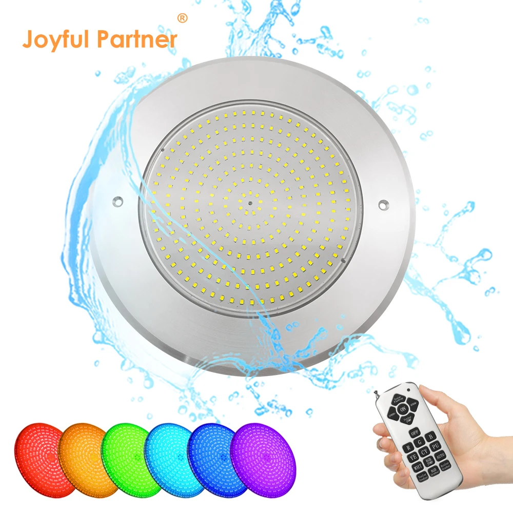 Подводный светодиодный светильник для бассейна Rgb IP68 ультратонкий из нержавеющей стали Ac12v Par56 подводная Смола 80 бомба Ip65 2500