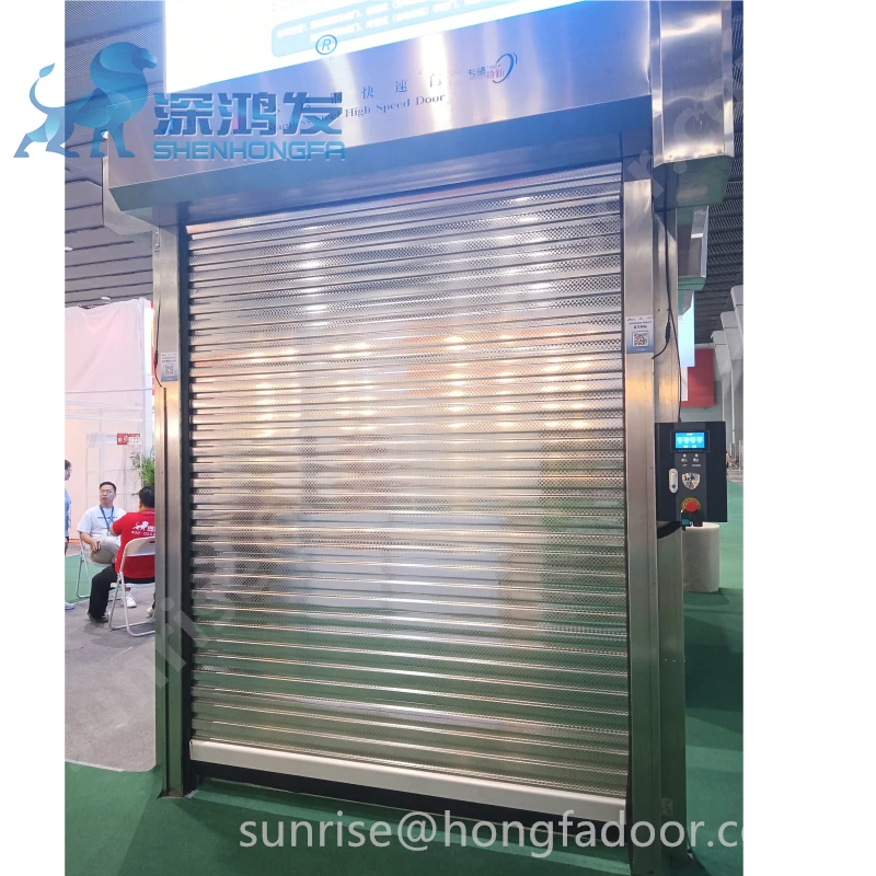 High speed high quality automatic aluminum alloy rolling shutter door automatic roll up garage door