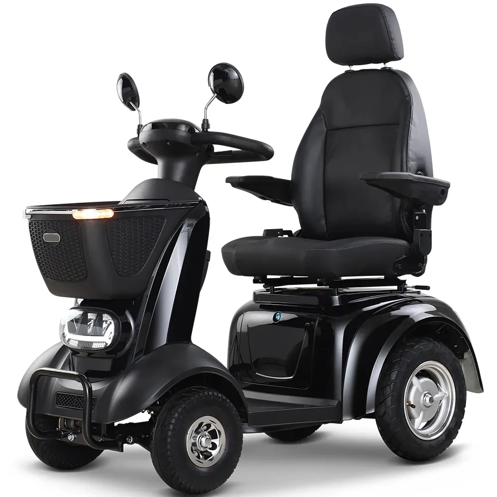 48v Charging Electric Mobility Scooter with Four Wheel for Handicapped